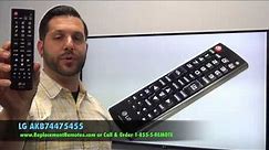 LG Electronics-Zenith AKB74475455 TV Remote - www.ReplacementRemotes.com