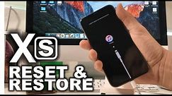 How To Reset & Restore your Apple iPhone XS - Factory Reset