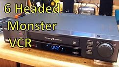 Toshiba 6 Head VHS VCR with V3 Technology and 19u Review and Repair M-782