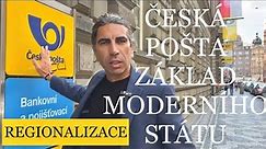 Česká pošta a služby ve všech regionech 🇨🇿 REGIONALIZACE ČR