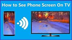 How to See Phone Screen On TV!!
