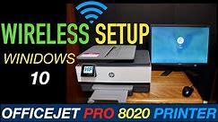 HP OfficeJet Pro 8020 SetUp Windows 10, Laptop, PC & Computer.