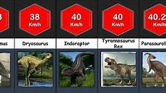 Comparison: The Fastest Dinosaur!