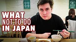 12 Things NOT to do in Japan