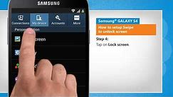 How to Setup Swipe to Unlock Screen on Samsung® GALAXY S4