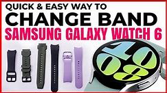 How To Change Bands On Samsung Galaxy Watch 6 : Customize Galaxy Watch 6 By Replacing Watch Straps!
