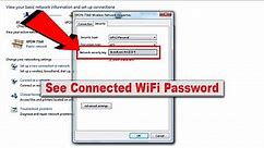 How to Find WiFi Password in Windows 7/8/10/11 || Check Connected WiFi Password