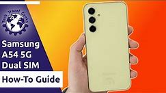 Samsung Galaxy A54 - How To Use Dual SIM Cards