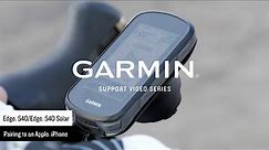 Garmin Support | Edge® 540 Series | Pairing with the Garmin Connect™ App (Apple®)