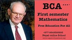 Sequence and Series Part 1 in Nepali|BCA|BCA 1st Semester MAthematics Sequence and Series in Nepali