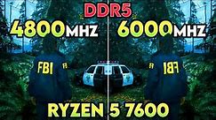 DDR5 4800MHz vs 6000MHz - Does RAM Speed Matter?