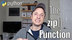 Beginner Python - The Zip Function