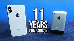 iPhone X vs Original iPhone! • 11 Years Comparison