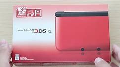 Nintendo 3DS XL Unboxing & Hands On (RED/BLACK) North American