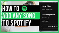 How To Add ANY Song To Spotify - Quick and Easy