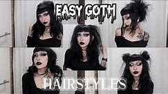 easy goth hair styles (that literally take 5 minutes)