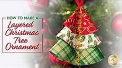 How to Make a Layered Christmas Tree Ornament | a Shabby Fabrics Tutorial