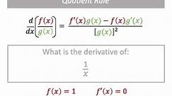 Using Quotient to Solve Derivatives - Grade 12 Calculus (Math Hacks)