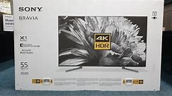 Sony XG95 2019 4K HDR 55" Unboxing and Retail Demo. XG9505