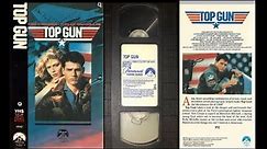 Opening and Ending Credits to Top Gun (1986) Original VHS Paramount Home Video, Diet Pepsi Ad 1987