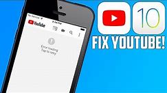 How To Fix Error Loading Tap To Retry On YouTube App! *iOS 10.3.3/10.3.4!* 2023! iPhone, iPad, iPod!