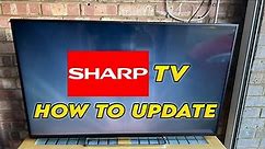 Sharp TV: How to Update