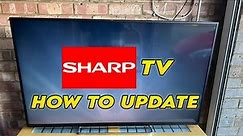 Sharp TV: How to Update