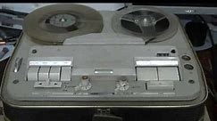 Grundig TK40 reel to reel tape recorder after restoration