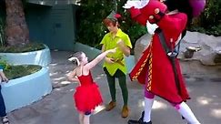 Fun with Peter Pan and Captain Hook at Disneyland