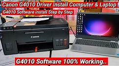 Canon G4010 Driver install Computer, Canon G4010 Software install Laptop