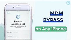 MDM Bypass - How to Remove MDM from iPhone with PassFab iPhone Unlocker