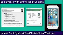 Iphone 6,6s,6s+ icloud Bypass With Sim Working/Full Signal New Tool For Windows