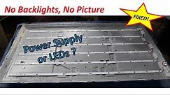 Sharp Roku 50" LCD TV No Picture, No Backlights, No Backlight Power Supply Voltage LC-50LB371U