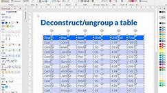 Convert a PowerPoint Table into Text Boxes with PPT Productivity PowerPoint Addin
