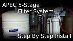 Install APEC Water Filter RO System