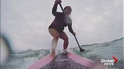Surfer hits Ontario’s waters