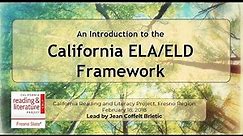 CRLP Webinar: ELA/ELD Framework