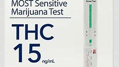 10 Pack - DrugExam Made in USA Most Sensitive Marijuana THC 15 ng/mL Single Panel Drug Test Kit - Marijuana Drug Test with 15 ng/mL Cutoff Level for Detecting Any Form of THC (10) (10)