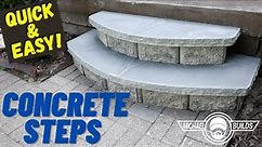 Quick and Easy Concrete Steps