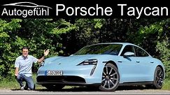 Porsche Taycan FULL REVIEW with German Autobahn test Taycan 4S - Autogefühl