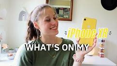What's on my iPhone XR after 4 YEARS!! iPhone XR review iPhone XR tutorial yellow iPhone xr