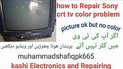 how to Repair Sony tv color problem