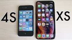 iPHONE XS Vs iPHONE 4S! (Speed Comparison)