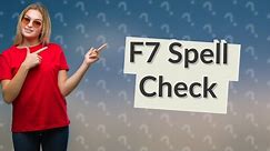 What is F7 in PowerPoint?