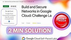 Build and Secure Networks in Google Cloud: Challenge Lab | #GSP322 | #studyjam #shorttrick #arcade