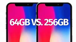 What is the difference between: iPhone X 64gb vs 256gb