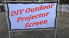 Homemade Outdoor Projector Screen (Light & Compact) 4K