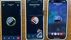 Samsung Z Flip 5 WhatsApp & Signal Incoming Calls at the Same Time from Samsung S24U & iPhone 15 PM