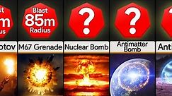 Size Comparison: Bomb Explosions