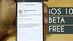 How to install iOS 10 Beta On Any iPhone for FREE ( WITHOUT COMPUTER )